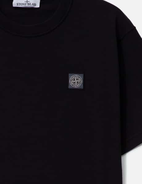 Stone Island Organic Cotton Jersey 'Fissato' Effect Short Sleeve