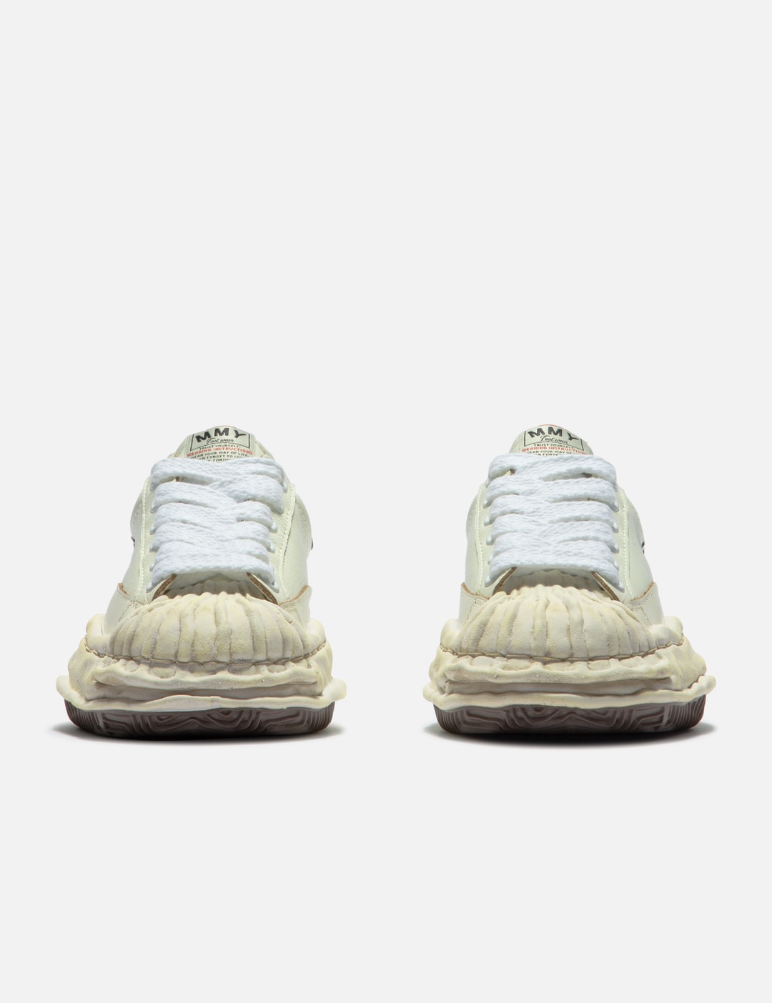 "BLAKEY" OG Sole Wrinkled Leather Low-Top Sneakers view 8
