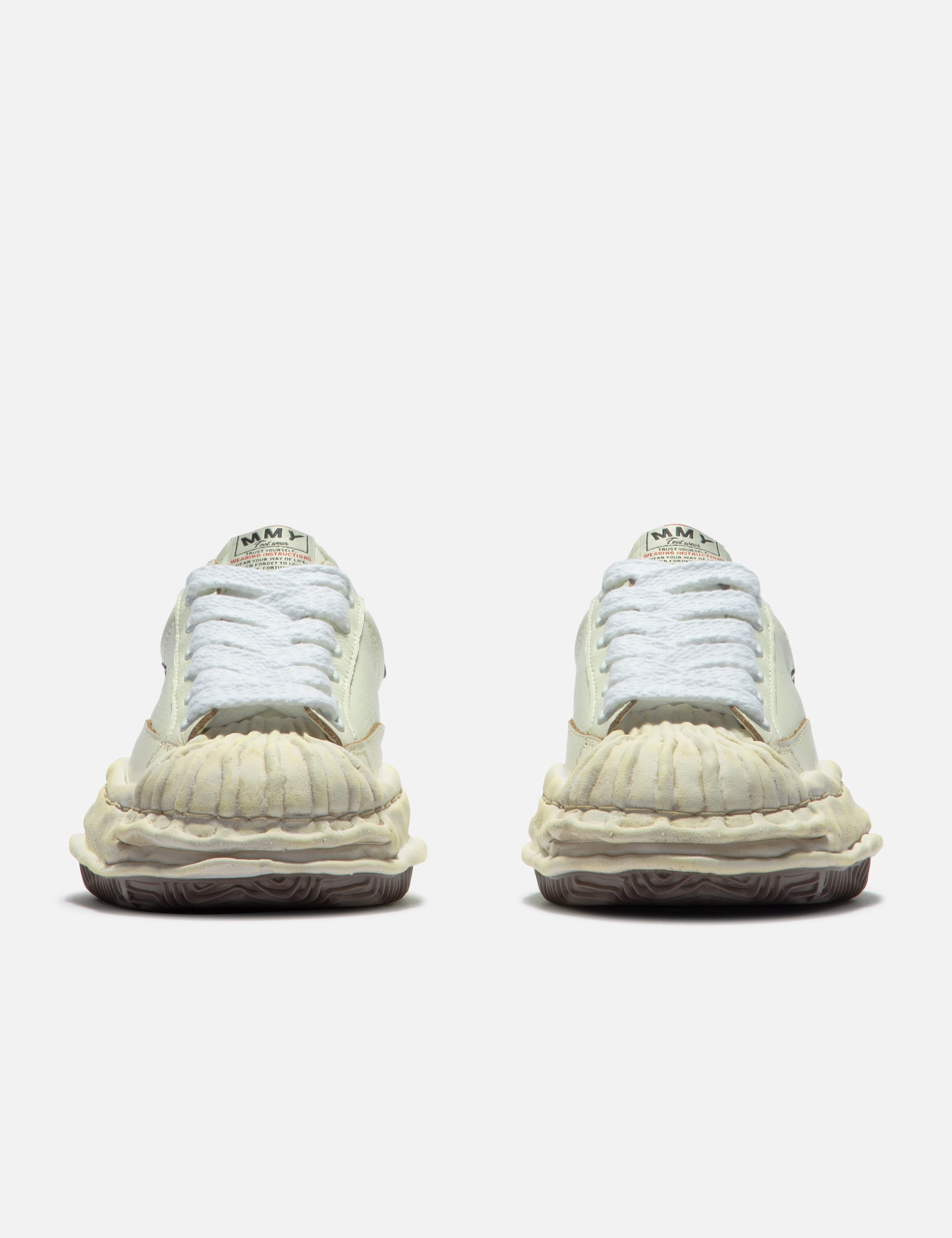 "BLAKEY" OG Sole Wrinkled Leather Low-Top Sneakers view 14