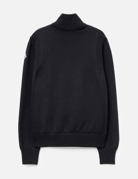 Padded Wool Zip-Up Cardigan view 8