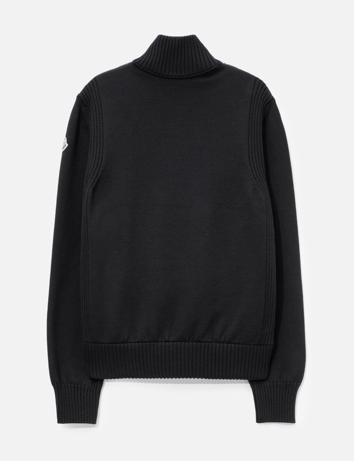 Padded Wool Zip-Up Cardigan view 2