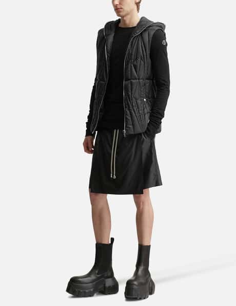 Moncler + Rick Owens Geocamo Ziplock Hooded Down Gilet view 14