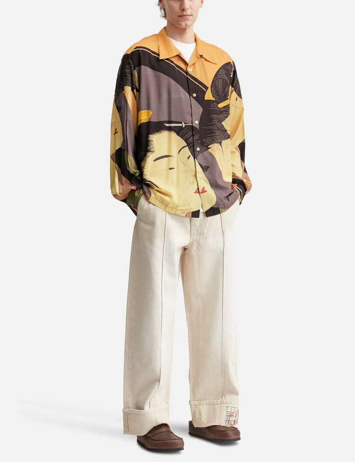 The Bijin At The Mirror Hawaiian Shirt view 5