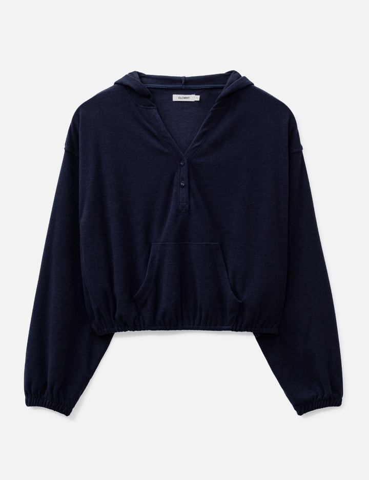 Glowny SNUG TERRY V-CUT HOODIE