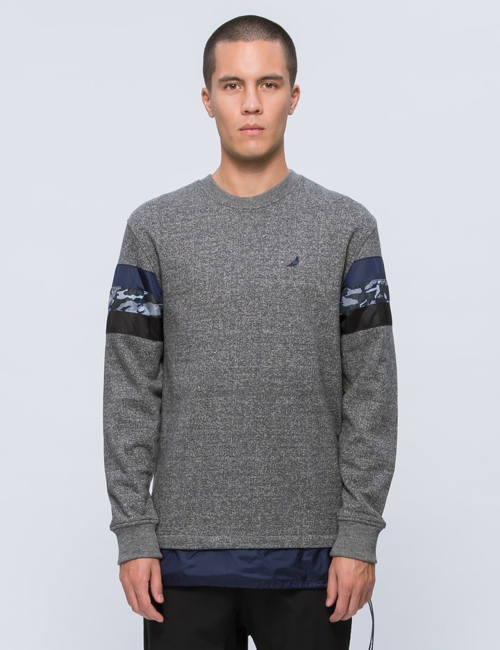 Mixed Stripe Crewneck Sweatshirt Placeholder Image