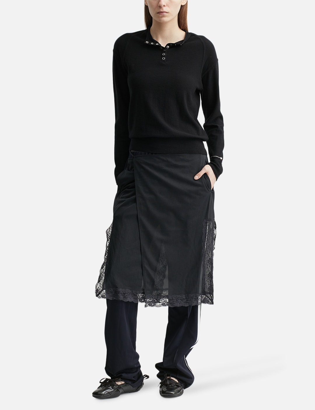 Half Neck Button Pullover view 15