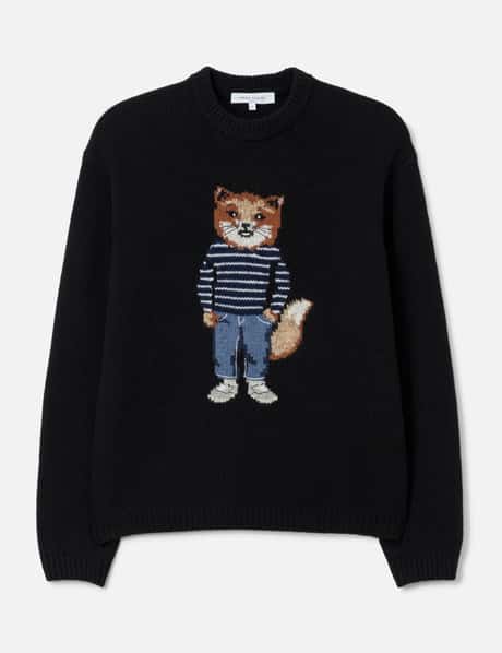 Maison Kitsuné Dressed Fox Intarsia Wool Jumper