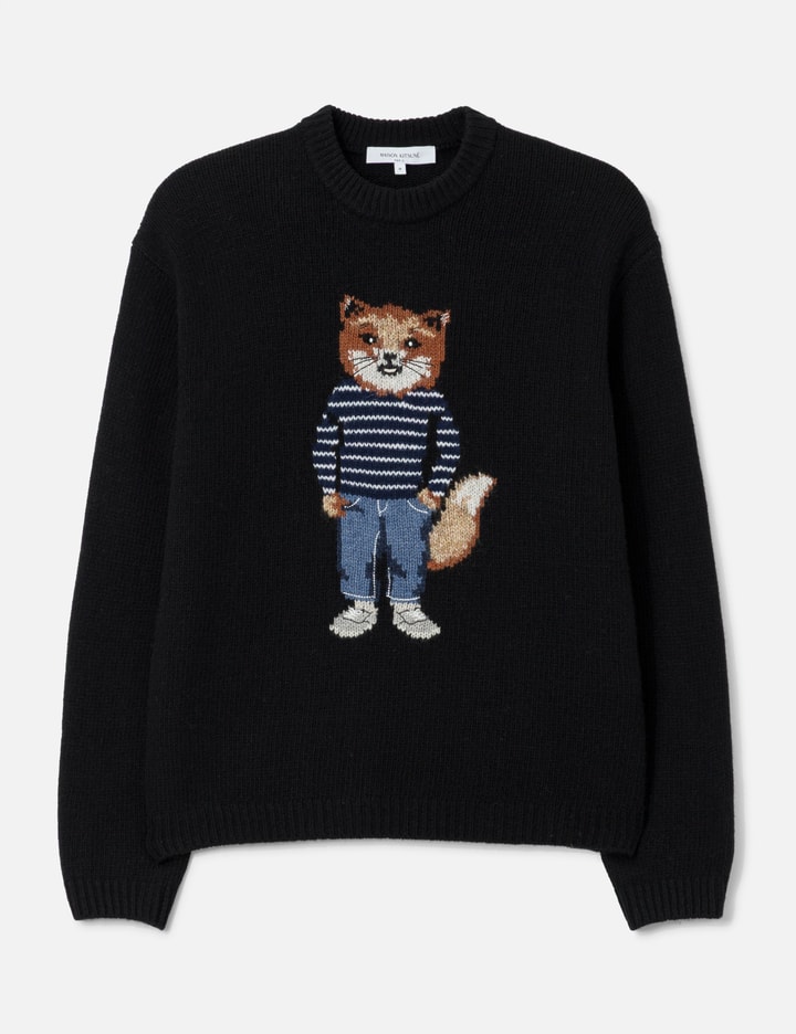 Dressed Fox Intarsia Wool Jumper Placeholder Image