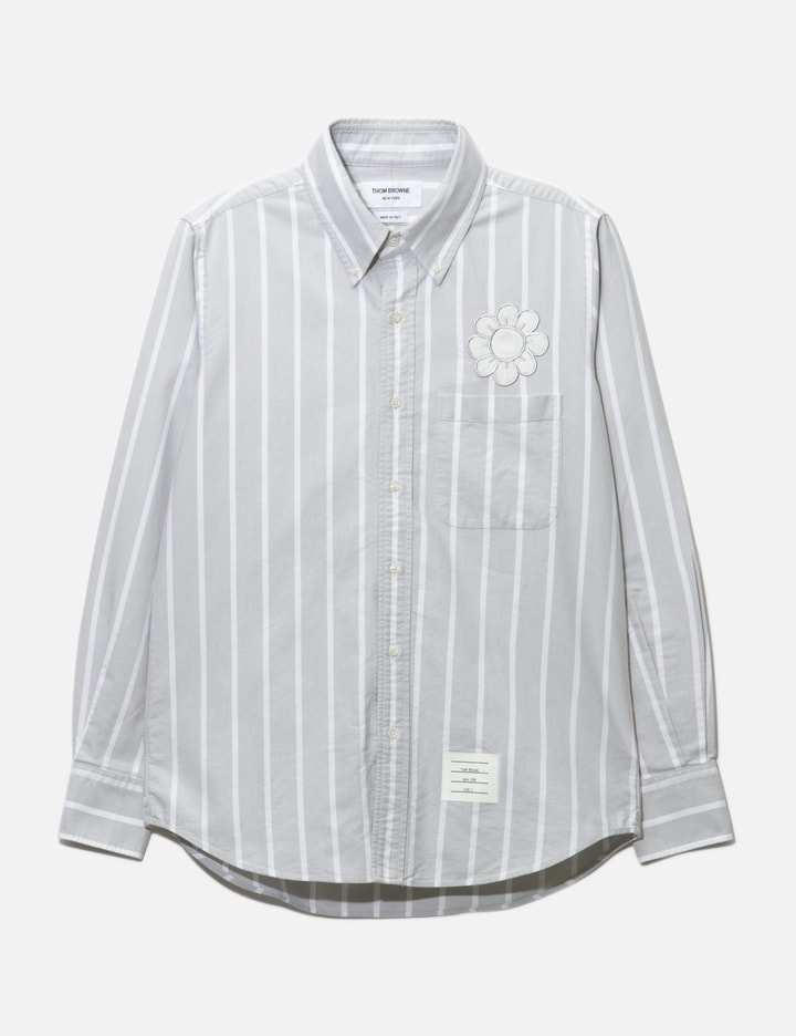 Thom Browne Flower Pocket Shirt In White
