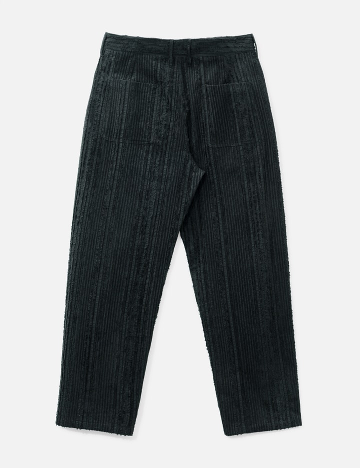 AJOBYAJO Fringed Stripe Curved Pants