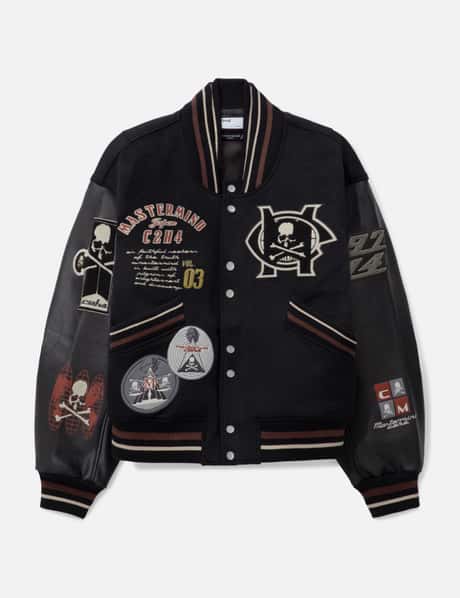 C2H4 C2H4 x Mastermind Japan Curvilinear Varsity Jacket