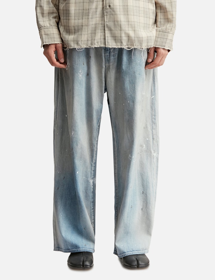 ANCELLM Light Oz Wide Straight Denim Pants