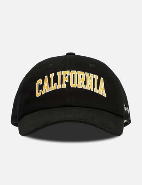 Sporty & Rich California Embroidered Hat Faded Black/Gold
