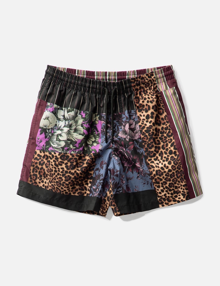 Dries Van Noten All-over Graphic Printed Swimming Shorts In Multicolor