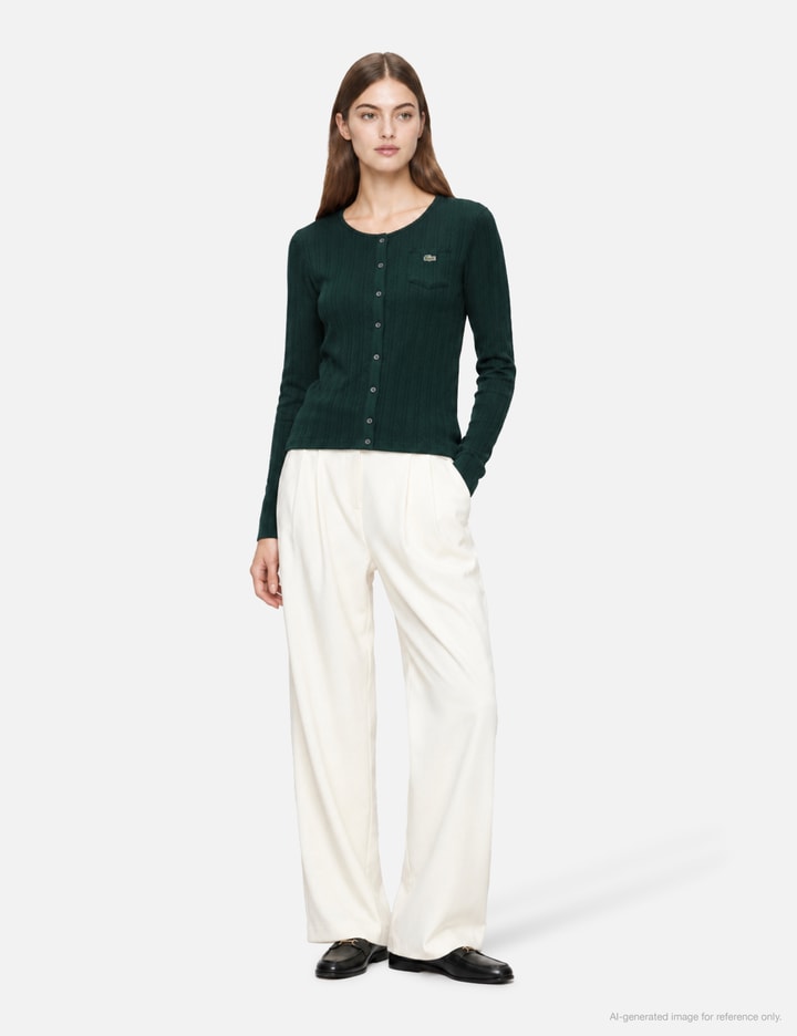 Lacoste Pointelle Long Sleeved T-Shirt