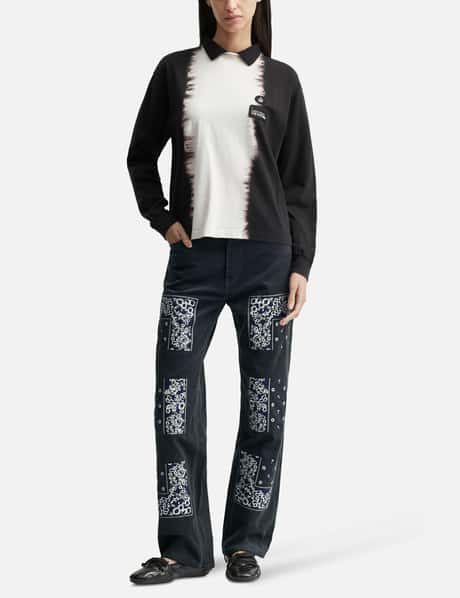 Bandana Embroidery Corduroy Pants view 11