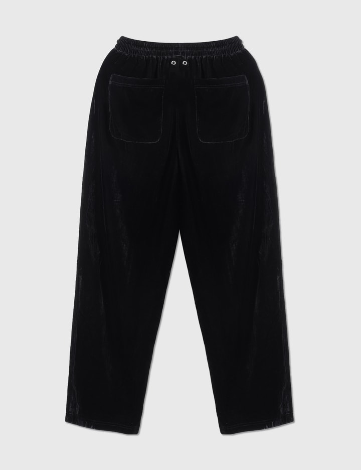 Drawstring Velvet Straight Pants Placeholder Image