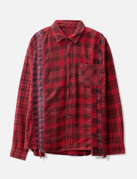 Needles 7 Cuts Over-dyed Flannel Shirt