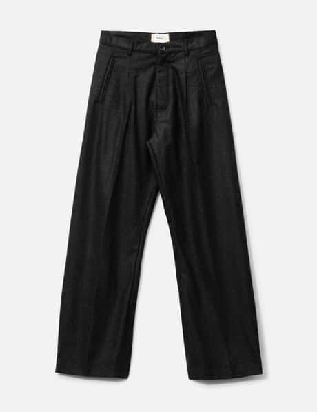 O. Files CURTAIN WOOL TROUSERS