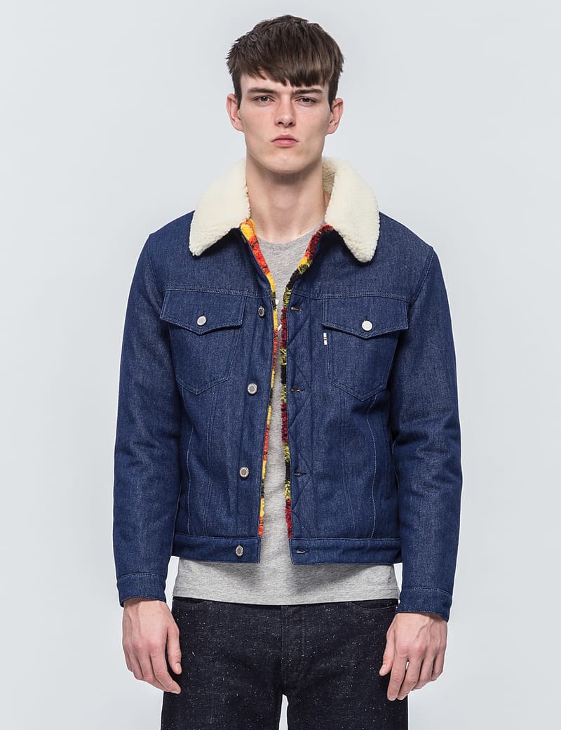 maison kitsune trucker jacket