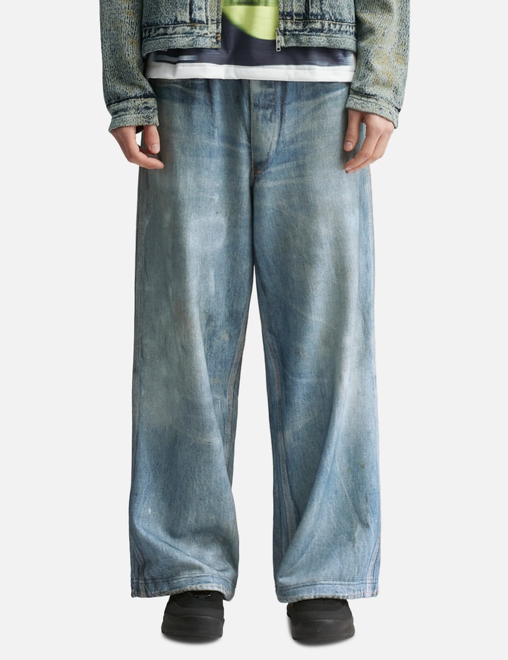 Trompe L'Oeil Denim Sweatpants Placeholder Image