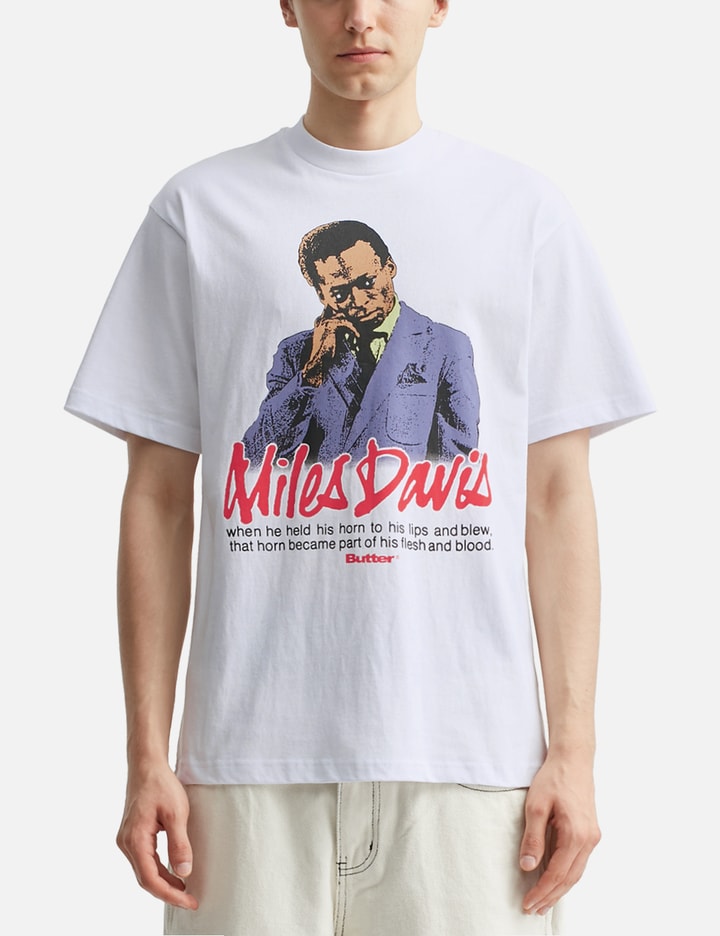 Butter Goods Miles Davis Portrait Cotton Graphic T-shirt