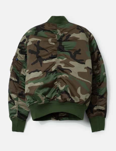 Pull Homme Alpha Industries – Vert Camouflage, Col Rond, Jersey Coton, Taille M