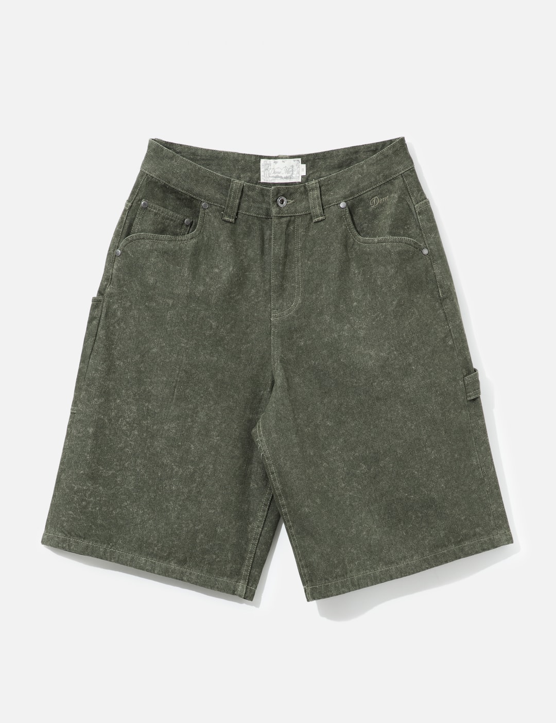 Dime Classic Denim Shorts In Green/绿色/綠色/그린/グリーン