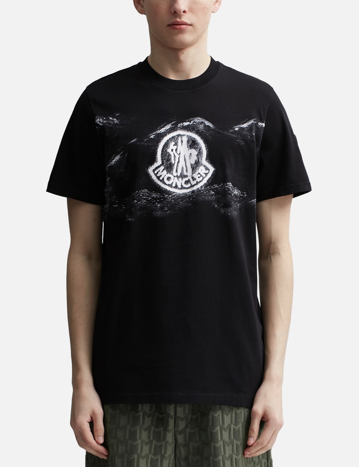 Shop Moncler Short Sleeve T-shirt In Black