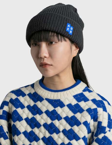 aderreror beanie ADER error Blue Gemma Beanie ADER error main image 4