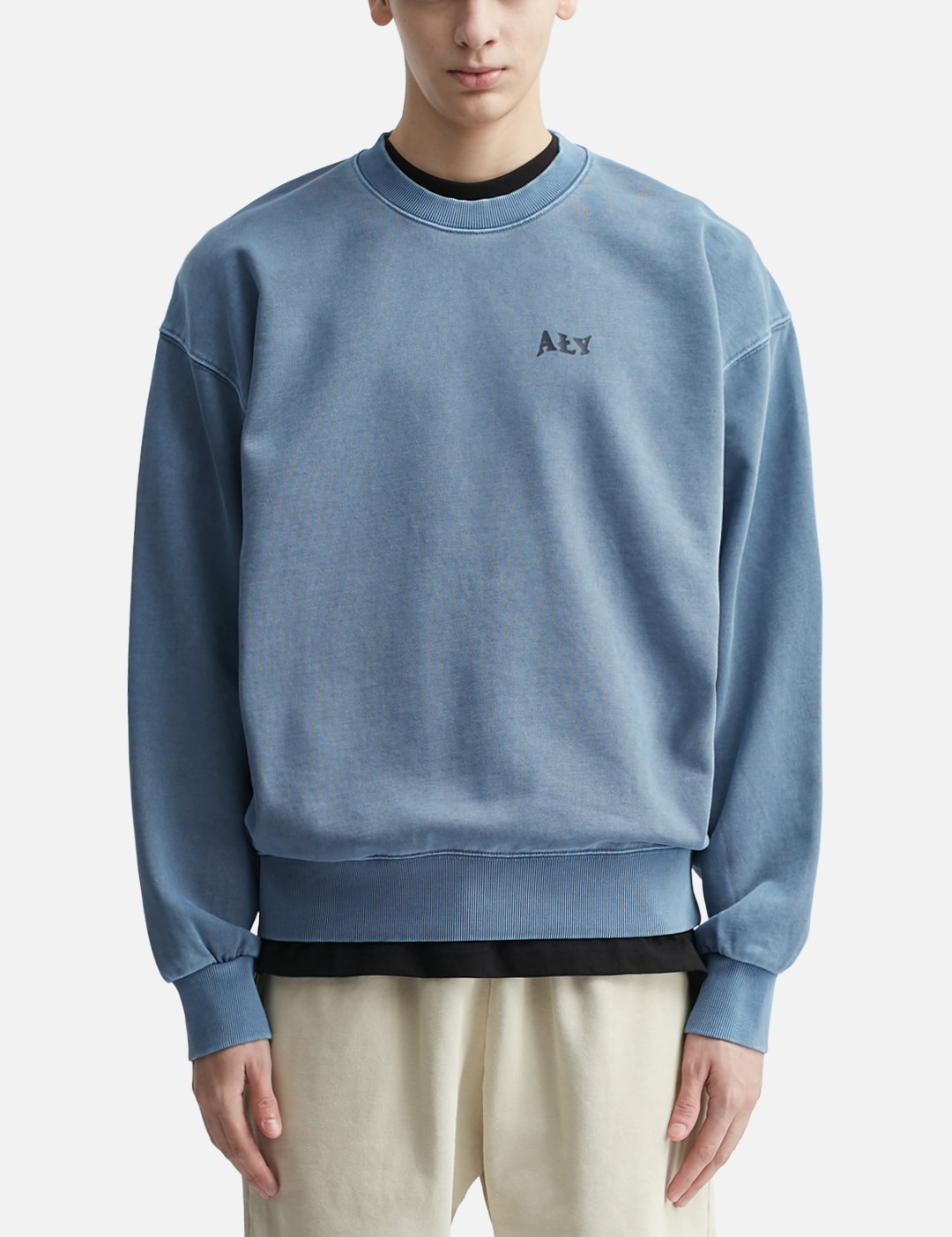 "Good Vibes Ahead Blue Washed" Crewneck view 18