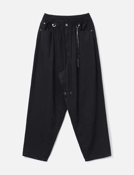 Wide Easy Denim Pants view 6