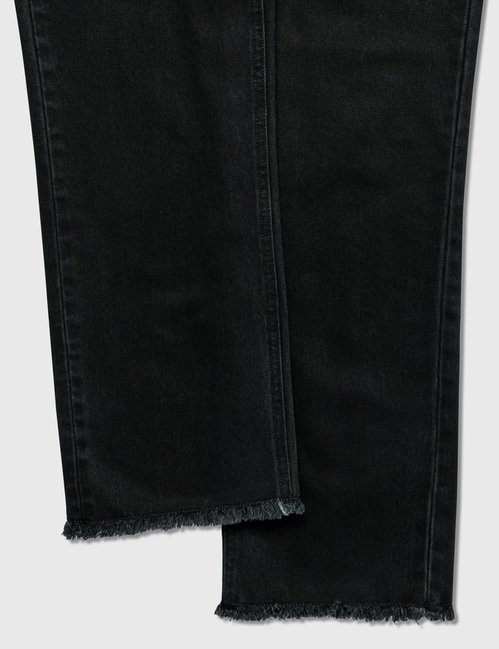 Zipped Pocket Cropped Denim Pants Placeholder Image