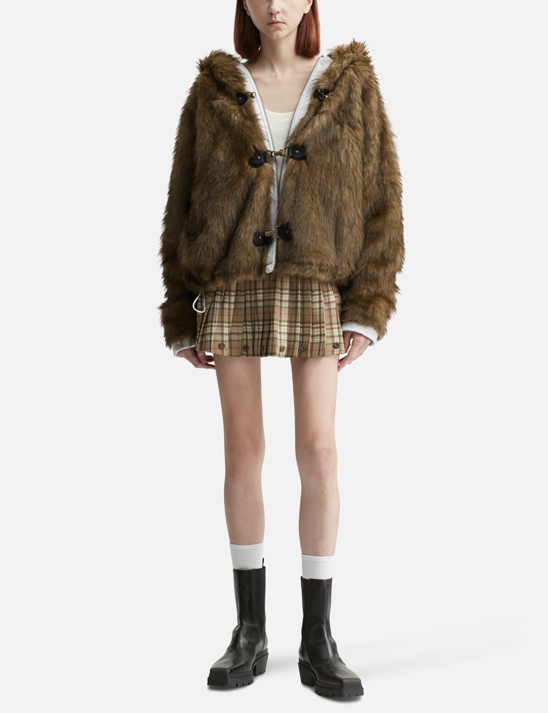 Haze Twotone Pleated Skirt view 12