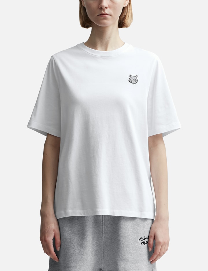 Maison Kitsuné Bold Fox Head Patch Comfort Tee Shirt In White