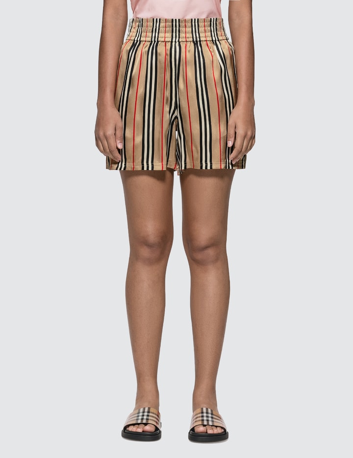 Burberry - Icon Stripe Silk Shorts | HBX - Globally Curated Fashion and  Lifestyle by Hypebeast