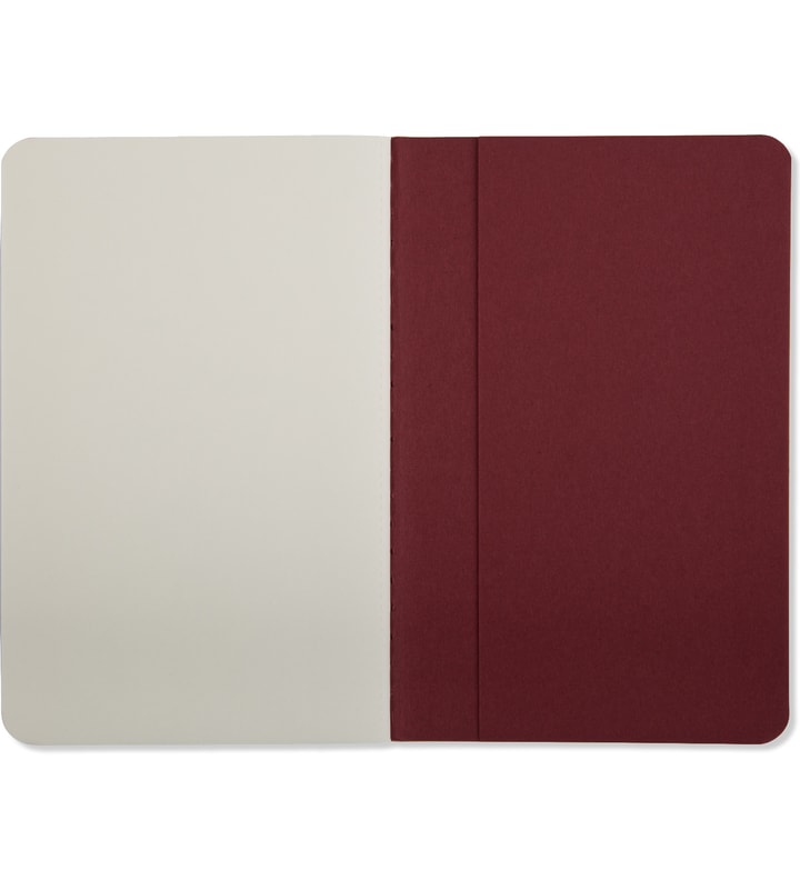 Red Cahier Plain Pocket Journal Notebook Placeholder Image