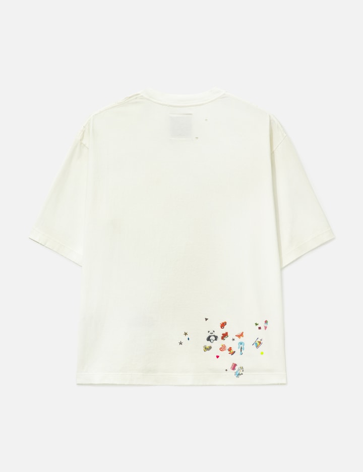 Maison Mihara Yasuhiro Kids Sticker Printed T-Shirt