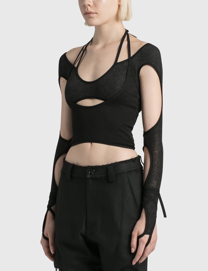 Mobiliseren racket ik betwijfel het Hyein Seo - Halter Top With Sleeve | HBX - Globally Curated Fashion and  Lifestyle by Hypebeast