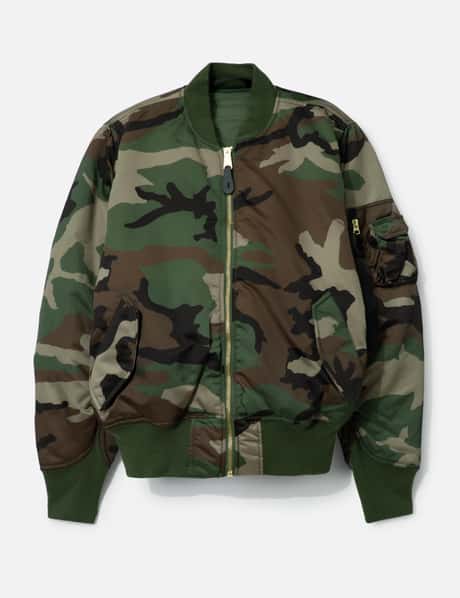 Alpha Industries MA-1 Base Flight Bomber Jacket Camo