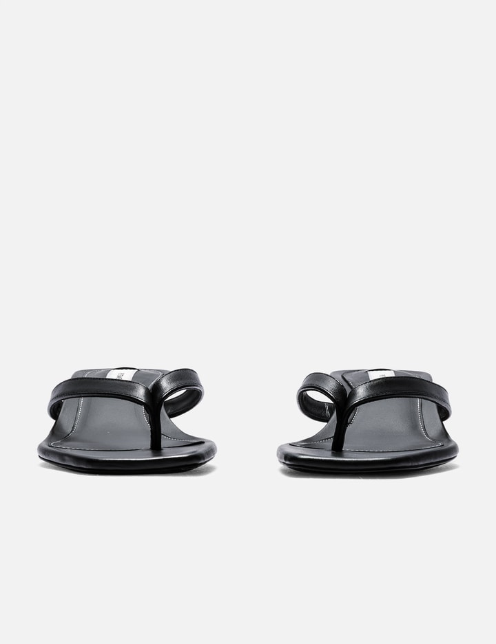 TOTEME Leather Heeled Flip Flops
