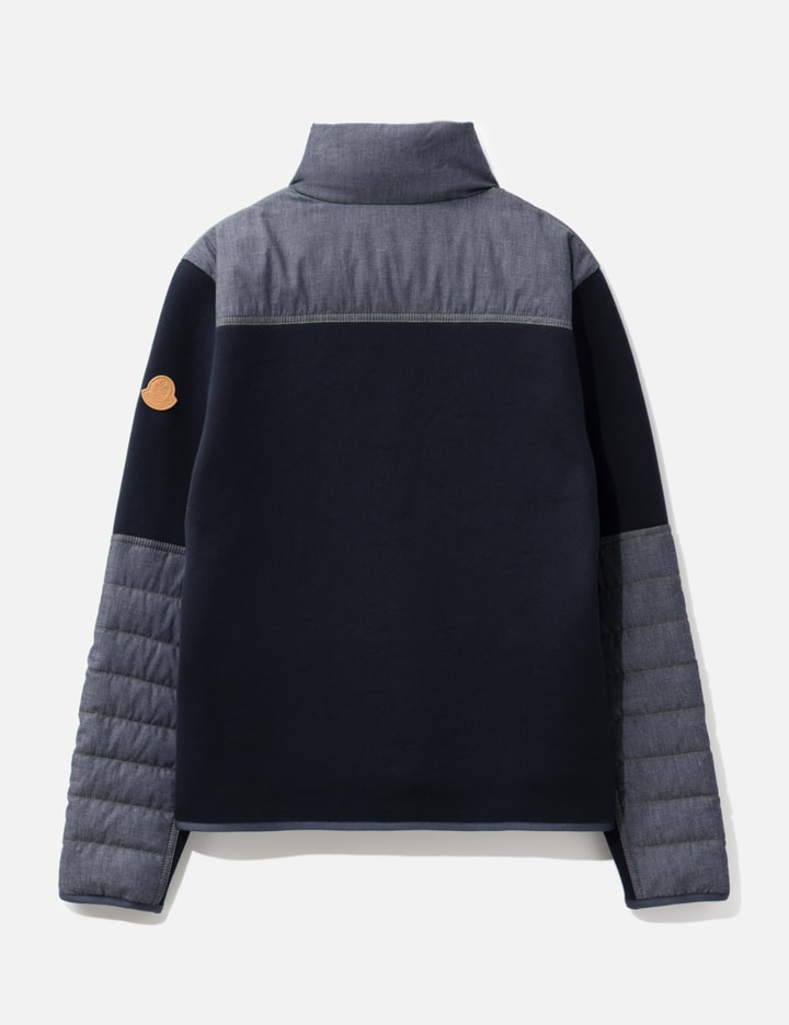 Moncler Padded Snake-quilted Denim Cardigan