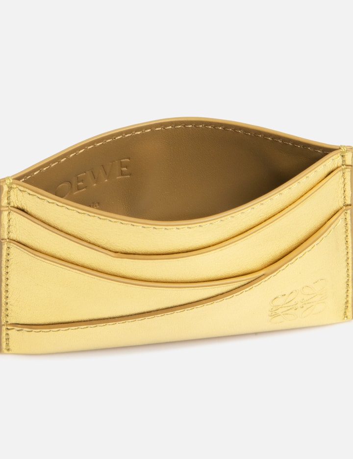 Shop Loewe Puzzle Plain Cardholder In Gold