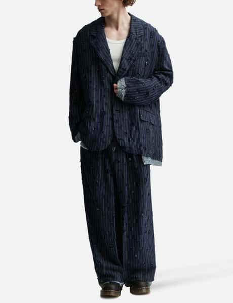 Acne Studios - DISTRESSED TAILORED TROUSERS | HBX - Globally 