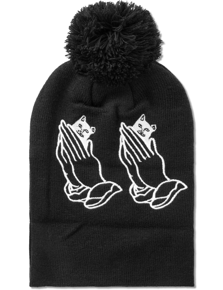 Black Praying Hands Ball Beanie Placeholder Image