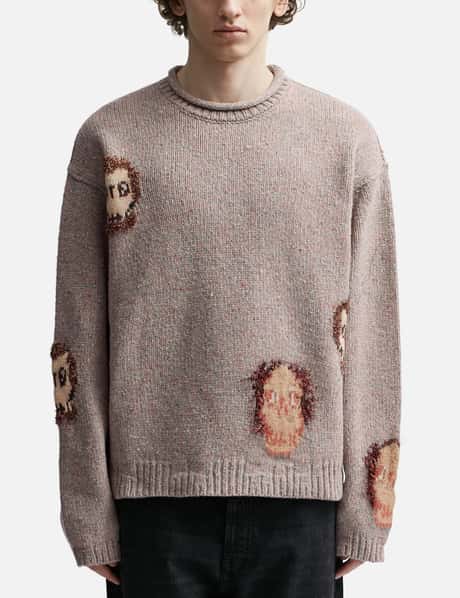 Jacquard Jumper Acne Jumper Mens Acne Studios Jacquard Wool Blend