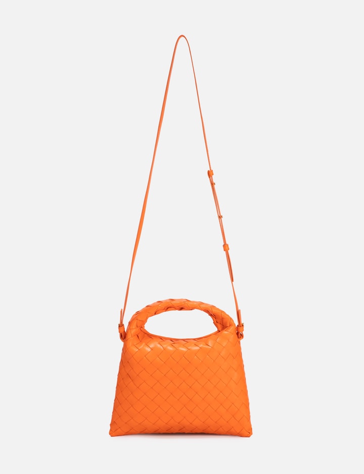 Shop Bottega Veneta Mini Hop In Orange