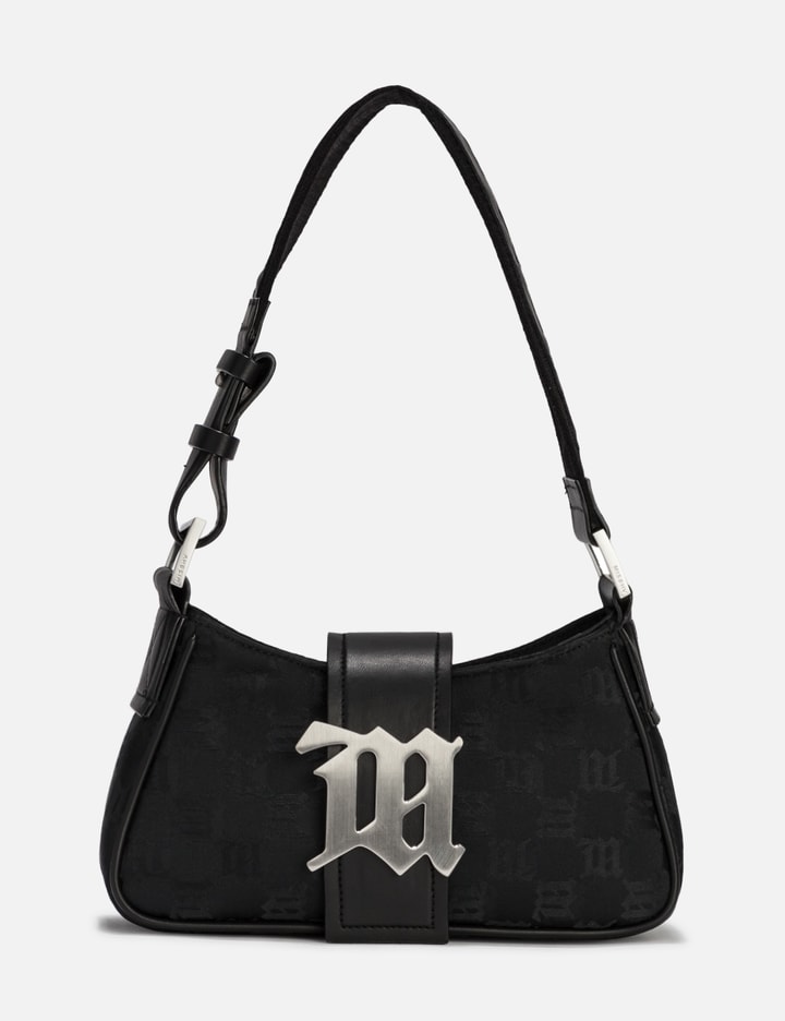 Nylon Monogram Shoulder Bag Mini Black