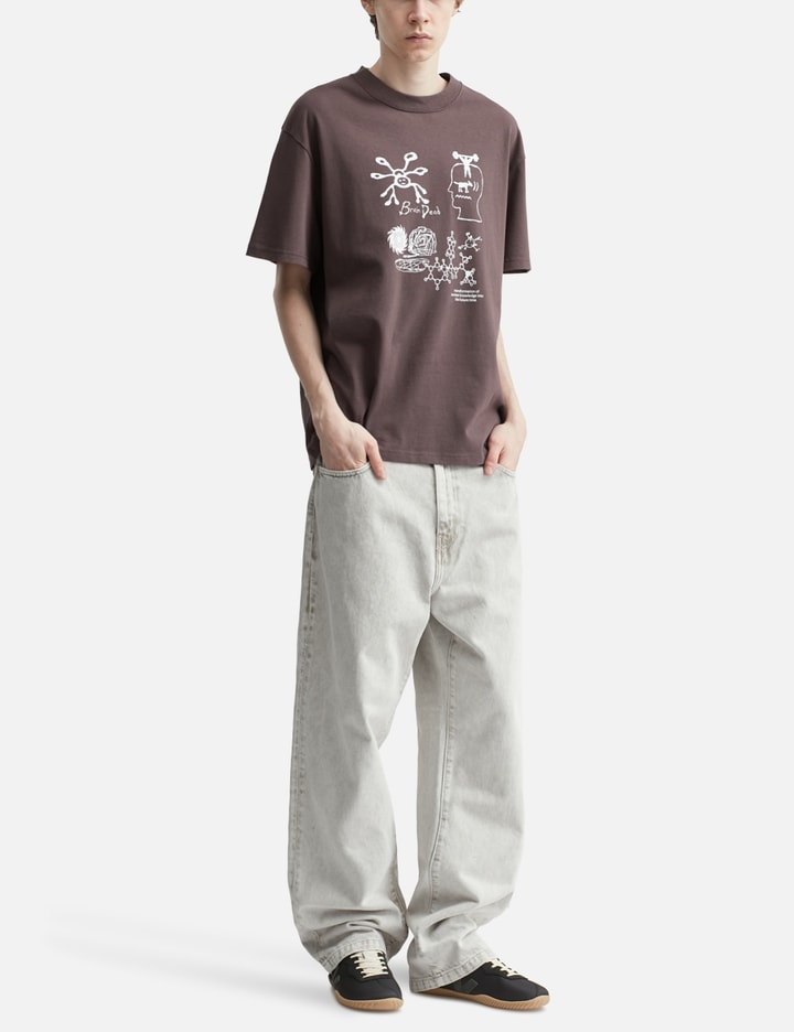 Brain Dead Ancient Knowledge T-shirt In Brown