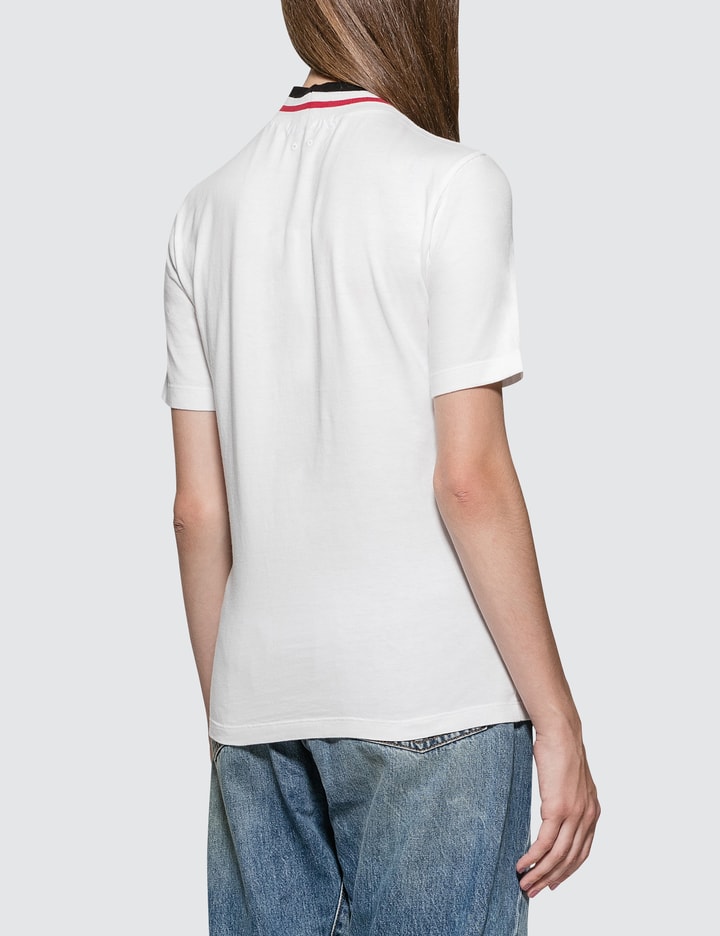 Color Neck Band Short Sleeve T-shirt Placeholder Image